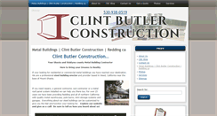 Desktop Screenshot of clintbutlerconstruction.com